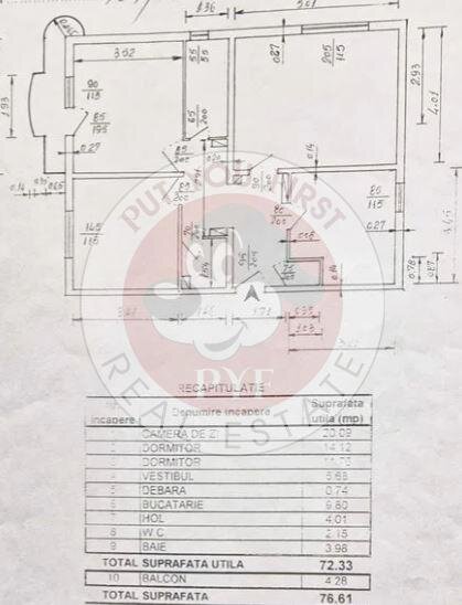 13 Septembrie | Apartament 3 camere | 76mp | Decomandat | B10641